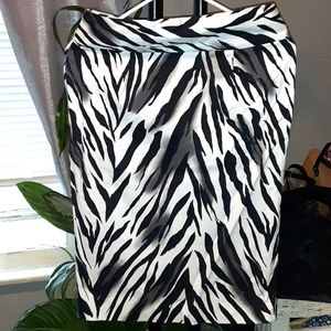 Grace elements animal print midi skirt size 4